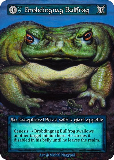2023 Sorcery Contested Realm: Beta (B) - Brobdingnag Bullfrog (Exceptional)