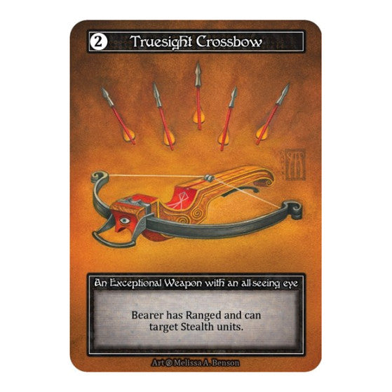 Truesight Crossbow (Foil) (B) Exceptional (Foil Near Mint) Beta Sorcery: Contested Realm: 2023