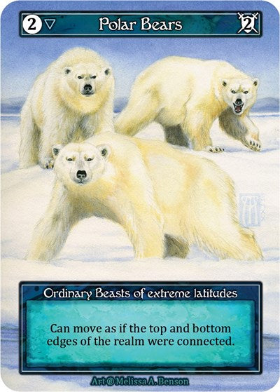 Polar Bears (Foil) (B) Ordinary (Foil Near Mint) Beta Sorcery: Contested Realm: 2023