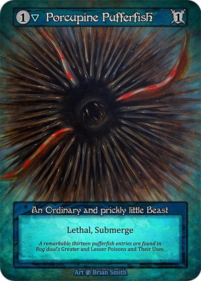 2023 Sorcery Contested Realm: Beta (B) - Porcupine Pufferfish (Ordinary) (Near Mint)