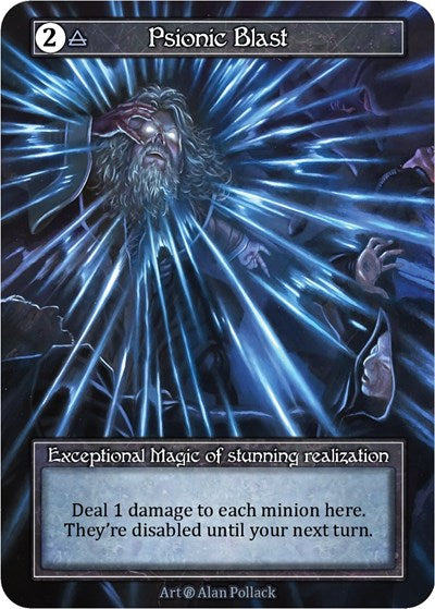 Psionic Blast (Foil) (B) Exceptional (Foil Near Mint) Beta Sorcery: Contested Realm: 2023