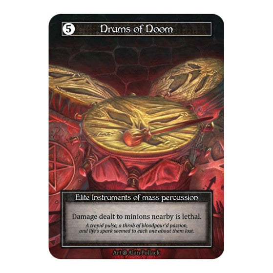 Drums of Doom (Foil) (B) Elite (Foil Lightly Played) Beta Sorcery: Contested Realm: 2023