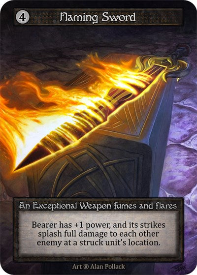 Flaming Sword (B) Exceptional Beta Sorcery: Contested Realm: 2023