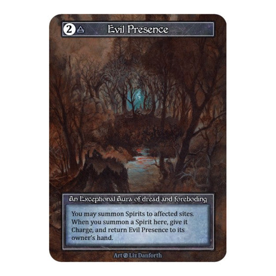 Evil Presence (Foil) (B) Exceptional (Foil Near Mint) Beta Sorcery: Contested Realm: 2023