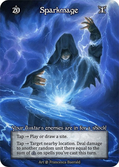 2023 Sorcery Contested Realm: Beta (B) - Sparkmage (Ordinary) (Lightly Played)