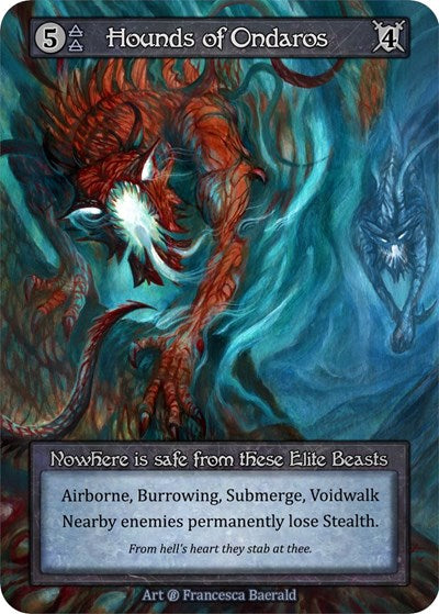 Hounds of Ondaros (B) Elite (Near Mint) Beta Sorcery: Contested Realm: 2023