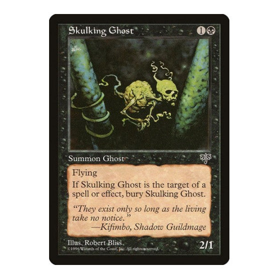 Skulking Ghost (MIR) #143 Common (Moderately Played) Mirage Magic: The Gathering: 1996