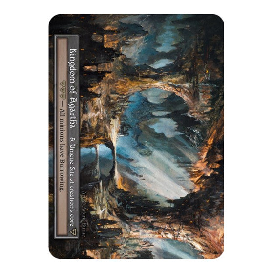 Kingdom of Agartha (Foil) (B) Unique (Foil Lightly Played) Beta Sorcery: Contested Realm: 2023