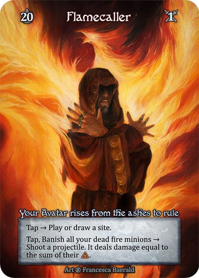 Flamecaller (B) Ordinary (Lightly Played) Beta Sorcery: Contested Realm: 2023