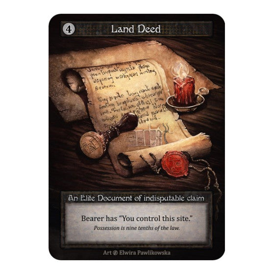 Land Deed (B) Elite (Lightly Played) Beta Sorcery: Contested Realm: 2023