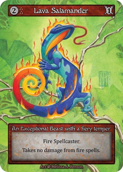2023 Sorcery Contested Realm: Beta (B) - Lava Salamander (Exceptional) (Near Mint)