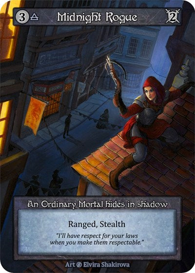 Midnight Rogue (B) Ordinary (Near Mint) Beta Sorcery: Contested Realm: 2023