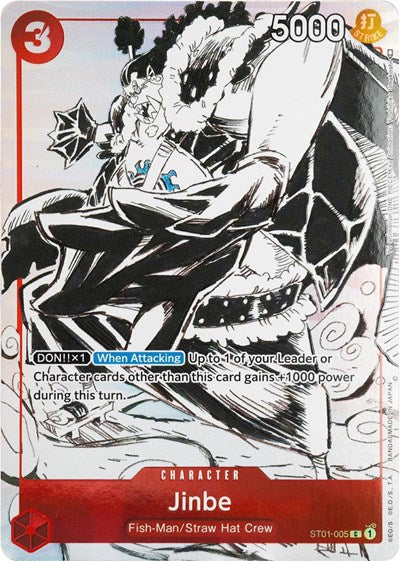 Jinbe (Gift Collection 2023) (OP-PR) #ST01-005 Common (Foil Near Mint) One Piece Promotion Cards One Piece Card Game: 2022