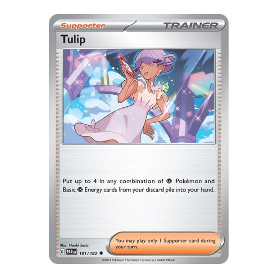 Tulip (PAR) #181/182 Uncommon (Moderately Played) SV04: Paradox Rift Pokemon: 2023