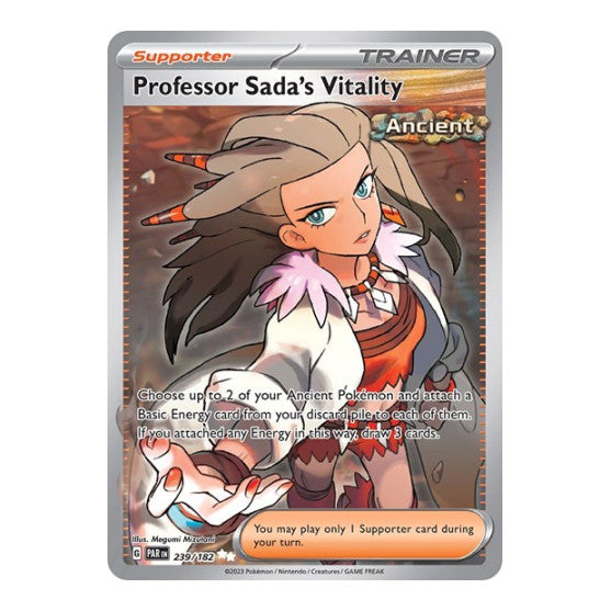 Professor Sada's Vitality - 239/182 (PAR) #239/182 Ultra Rare (Holofoil Near Mint) SV04: Paradox Rift Pokemon: 2023