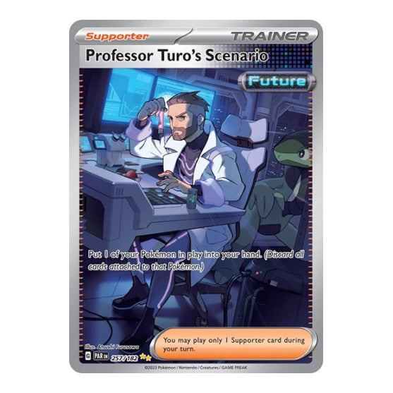 Professor Turo's Scenario - 257/182 (PAR) #257/182 Special Illustration Rare (Holofoil Near Mint) SV04: Paradox Rift Pokemon: 2023