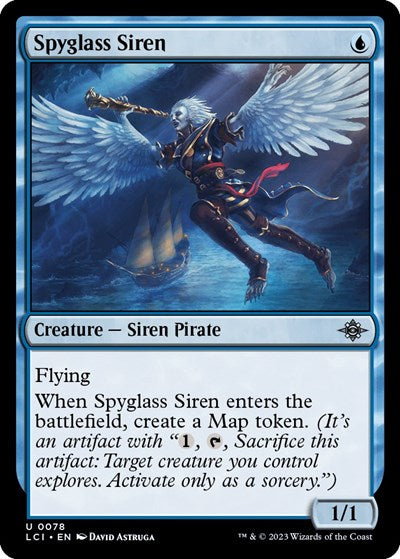 Spyglass Siren (LCI) #78 Uncommon (Lightly Played) The Lost Caverns of Ixalan Magic: The Gathering: 2023