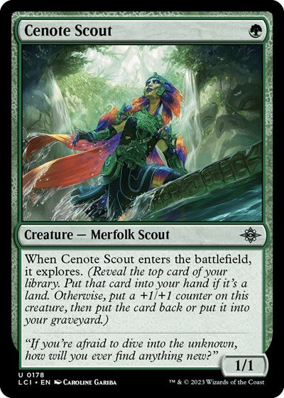 Cenote Scout (LCI) #178 Uncommon The Lost Caverns of Ixalan Magic: The Gathering: 2023
