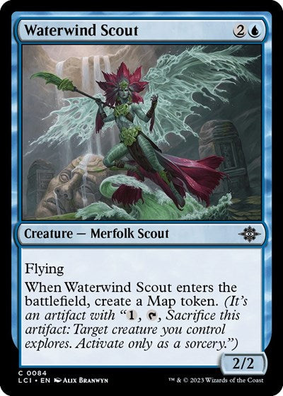 Waterwind Scout (LCI) #84 Common (Lightly Played) The Lost Caverns of Ixalan Magic: The Gathering: 2023