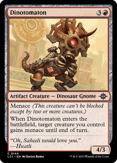Dinotomaton (LCI) #144 Common The Lost Caverns of Ixalan Magic: The Gathering: 2023