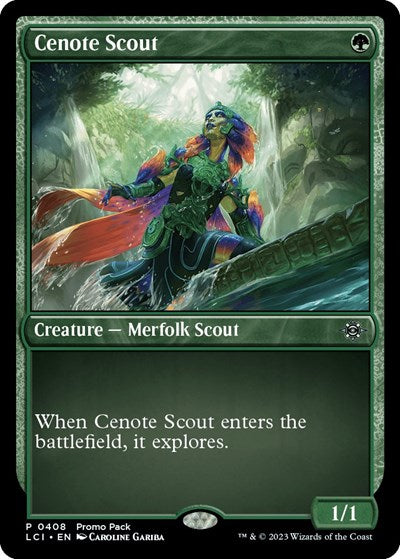 Cenote Scout (PPLCI) #408 P (Lightly Played) Promo Pack: The Lost Caverns of Ixalan Magic: The Gathering: 2023