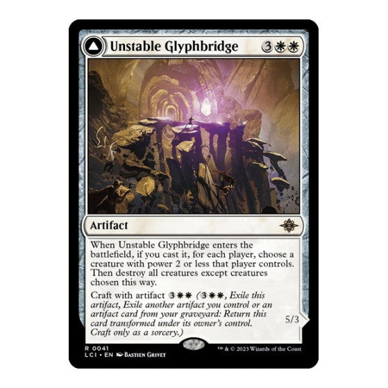 Unstable Glyphbridge (LCI) #41 Rare The Lost Caverns of Ixalan Magic: The Gathering: 2023