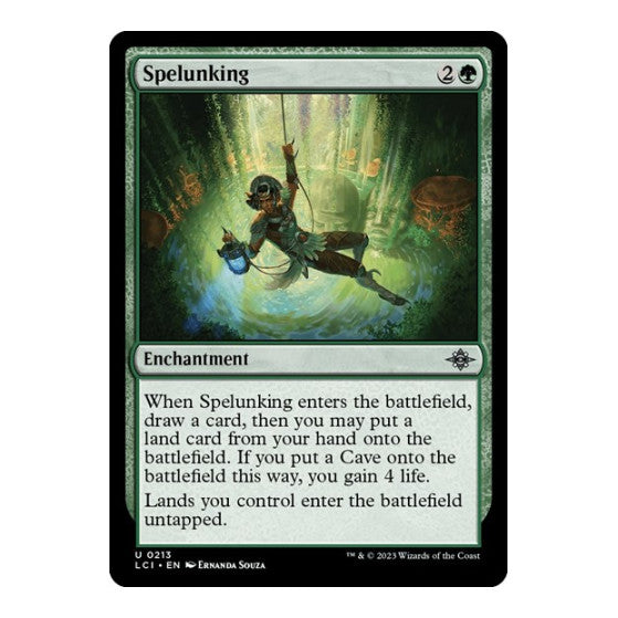 Spelunking (LCI) #213 Uncommon (Lightly Played) The Lost Caverns of Ixalan Magic: The Gathering: 2023