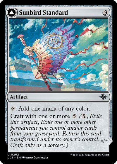 Sunbird Standard (LCI) #262 Uncommon (Lightly Played) The Lost Caverns of Ixalan Magic: The Gathering: 2023
