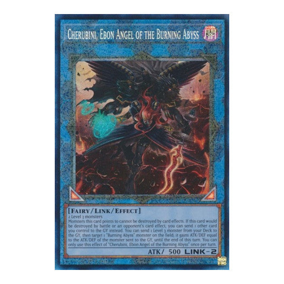 Cherubini, Ebon Angel of the Burning Abyss (PCR) (RA01) #RA01-EN042 Prismatic Collector's Rare (1st Edition Lightly Played) 25th Anniversary Rarity Collection YuGiOh: 2023
