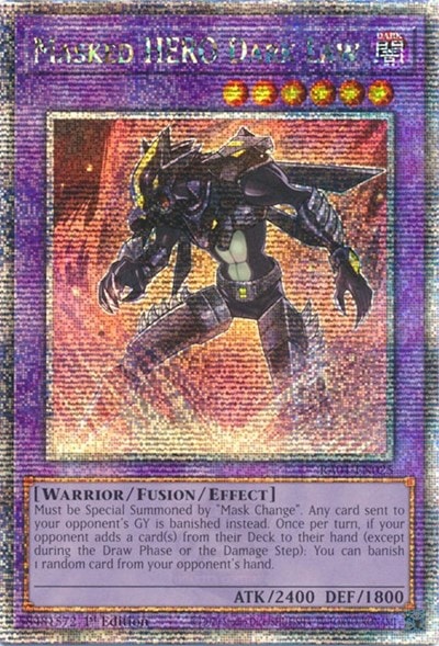 Masked HERO Dark Law Quarter Century Secret Rare (RA01) #RA01-EN025 Quarter Century Secret Rare (1st Edition Near Mint) 25th Anniversary Rarity Collection YuGiOh: 2023