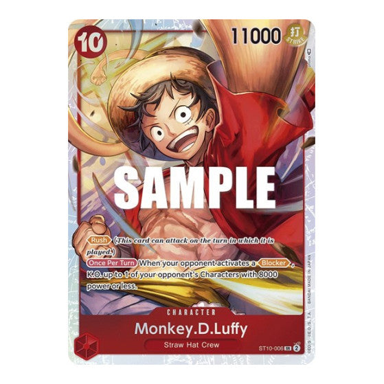 Monkey.D.Luffy (006) (ST-10) #ST10-006 Super Rare (Foil Near Mint) Ultra Deck: The Three Captains One Piece Card Game: 2023