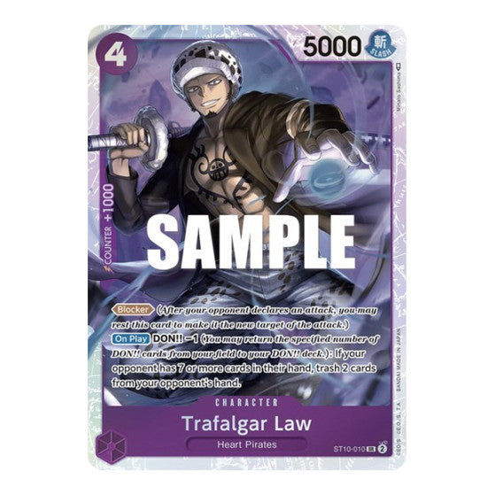 Trafalgar Law (010) (ST-10) #ST10-010 Super Rare (Foil Near Mint) Ultra Deck: The Three Captains One Piece Card Game: 2023