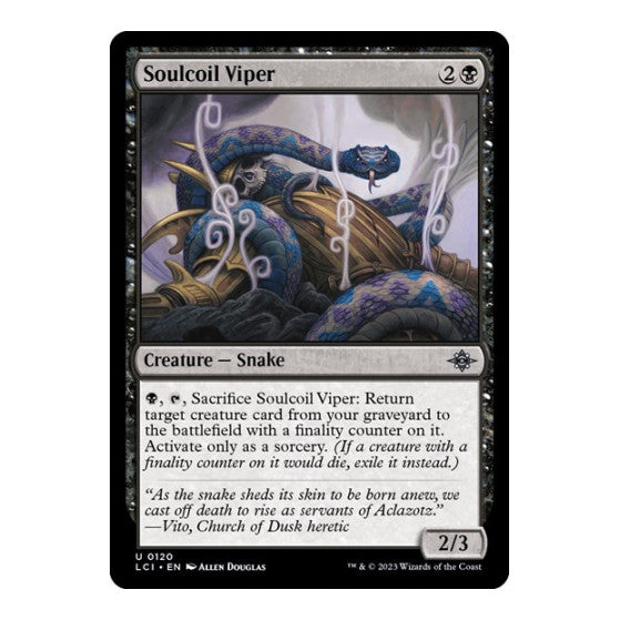Soulcoil Viper (LCI) #120 Uncommon The Lost Caverns of Ixalan Magic: The Gathering: 2023