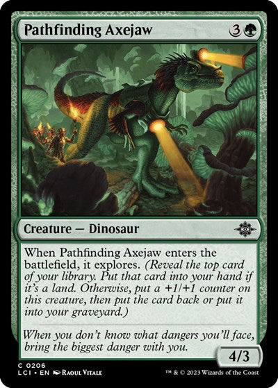 2023 Magic: The Lost Caverns of Ixalan (LCI) - Pathfinding Axejaw (#206, Common)