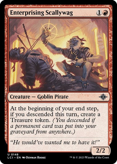 Enterprising Scallywag (LCI) #148 Uncommon (Lightly Played) The Lost Caverns of Ixalan Magic: The Gathering: 2023