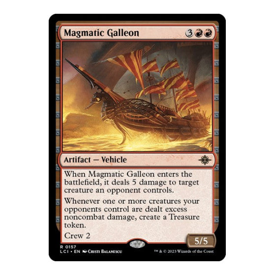 Magmatic Galleon (LCI) #157 Rare The Lost Caverns of Ixalan Magic: The Gathering: 2023