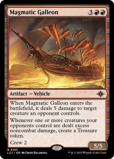 Magmatic Galleon (LCI) #157 Rare The Lost Caverns of Ixalan Magic: The Gathering: 2023