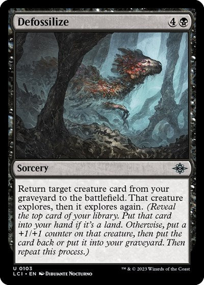 Defossilize (LCI) #103 Uncommon (Lightly Played) The Lost Caverns of Ixalan Magic: The Gathering: 2023