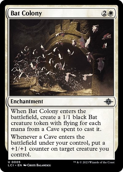 2023 Magic: The Lost Caverns of Ixalan (LCI) - Bat Colony (#5, Uncommon) (Lightly Played)