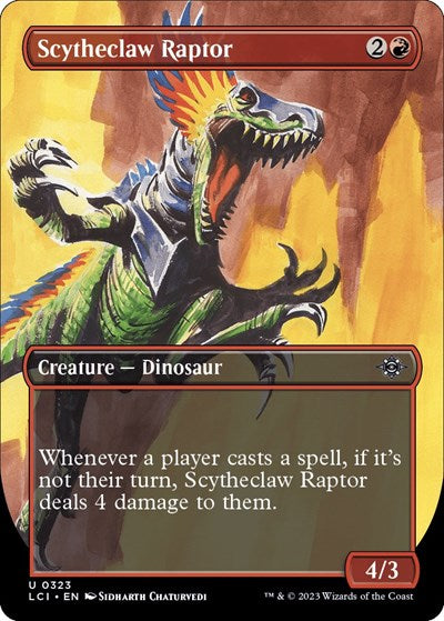 Scytheclaw Raptor Borderless (LCI) #323 Uncommon (Lightly Played) The Lost Caverns of Ixalan Magic: The Gathering: 2023