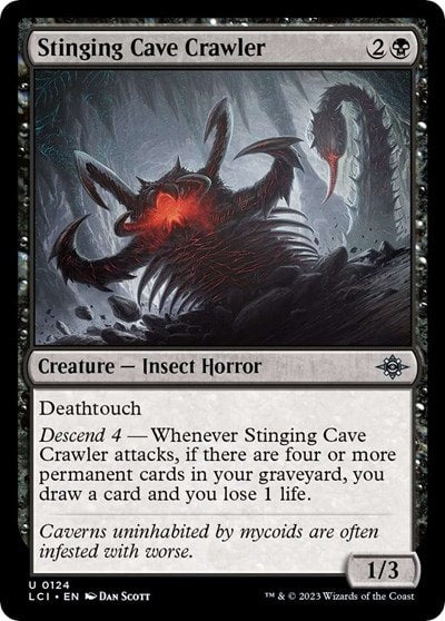 Stinging Cave Crawler (LCI) #124 Uncommon The Lost Caverns of Ixalan Magic: The Gathering: 2023
