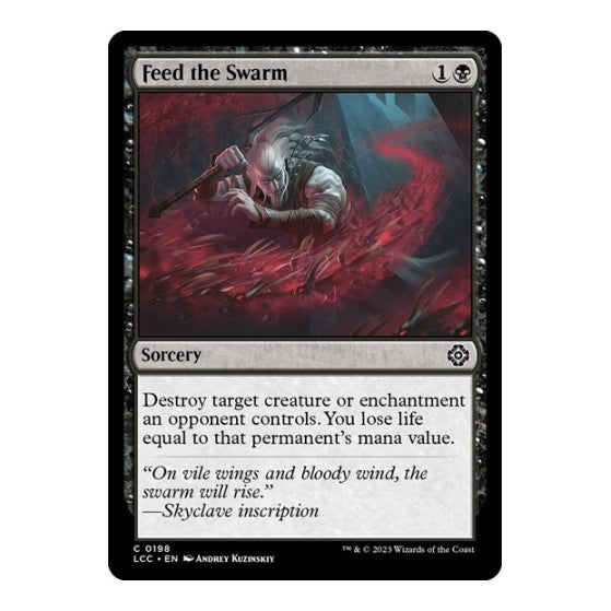 Feed the Swarm (LCC) #198 Common (Lightly Played) Commander: The Lost Caverns of Ixalan Magic: The Gathering: 2023