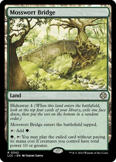 Mosswort Bridge (LCC) #342 Rare (Near Mint) Commander: The Lost Caverns of Ixalan Magic: The Gathering: 2023