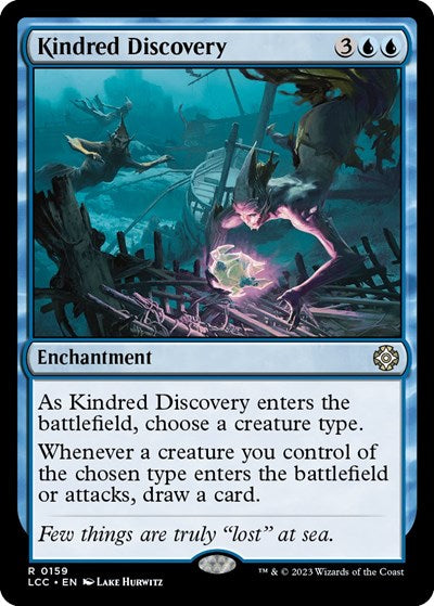 Kindred Discovery (LCC) #159 Rare (Near Mint) Commander: The Lost Caverns of Ixalan Magic: The Gathering: 2023