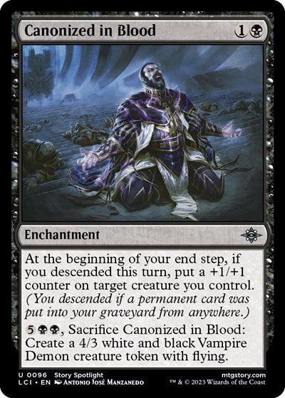 Canonized in Blood (LCI) #96 Uncommon (Lightly Played) The Lost Caverns of Ixalan Magic: The Gathering: 2023