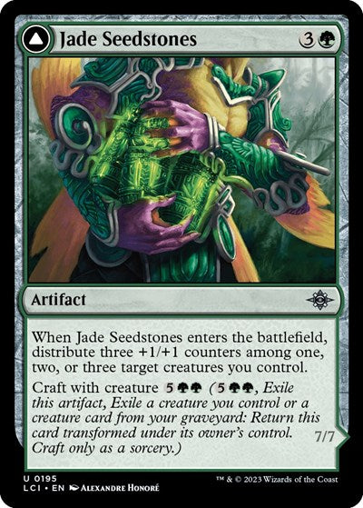 Jade Seedstones (LCI) #195 Uncommon (Lightly Played) The Lost Caverns of Ixalan Magic: The Gathering: 2023