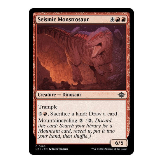Seismic Monstrosaur (LCI) #166 Common The Lost Caverns of Ixalan Magic: The Gathering: 2023