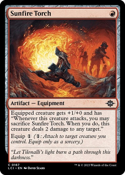 Sunfire Torch (LCI) #167 Common The Lost Caverns of Ixalan Magic: The Gathering: 2023