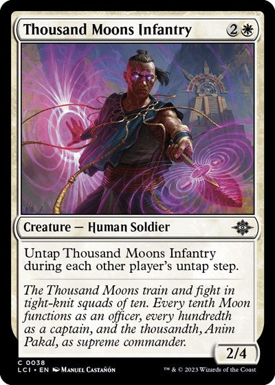 Thousand Moons Infantry (LCI) #38 Common (Lightly Played) The Lost Caverns of Ixalan Magic: The Gathering: 2023