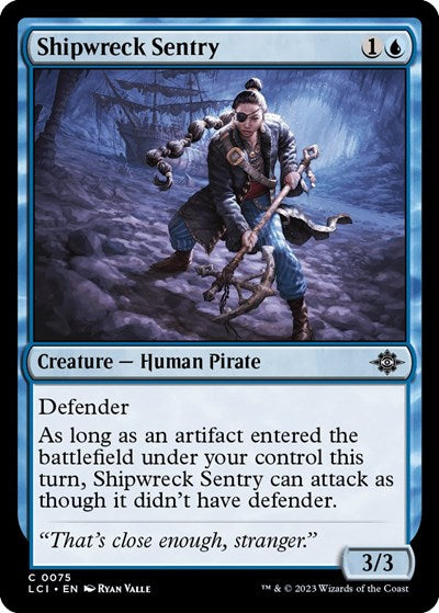 Shipwreck Sentry (LCI) #75 Common (Lightly Played) The Lost Caverns of Ixalan Magic: The Gathering: 2023